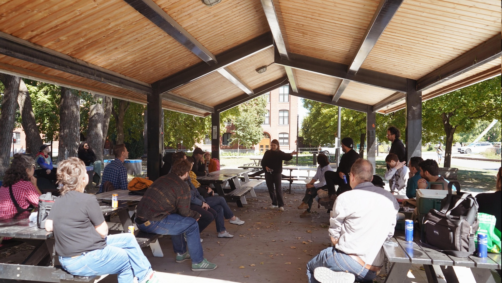 Double lancement en plein air
