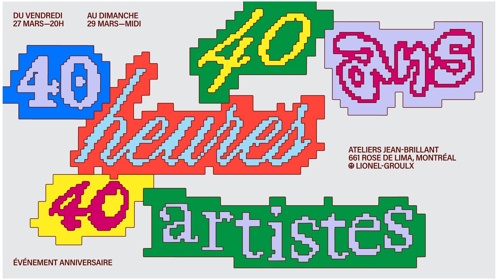 40 Years – 40 Hours – 40 Artists