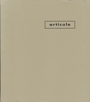 articule : Livret de programmation 1999-2000